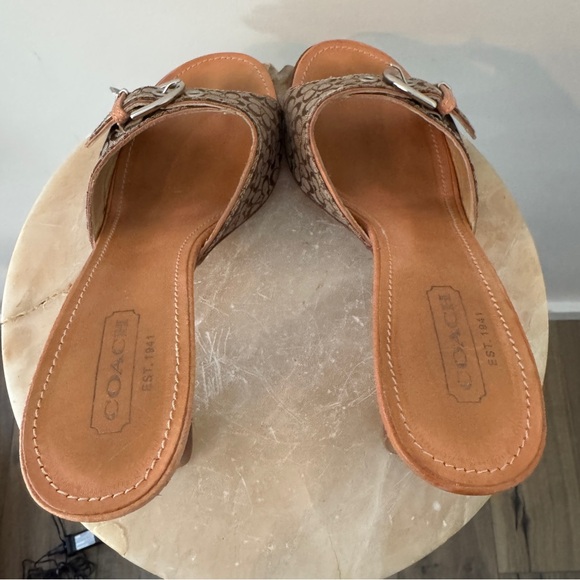 Coach Women's Daryn Slide Heels Size 8.5 - Picture 7 of 15